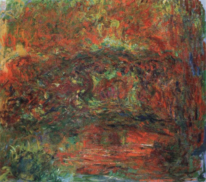 Claude Monet the japanese bridge oil painting image